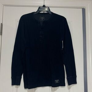 Abercrombie and Finch XS dark blue long sleeve shirt
